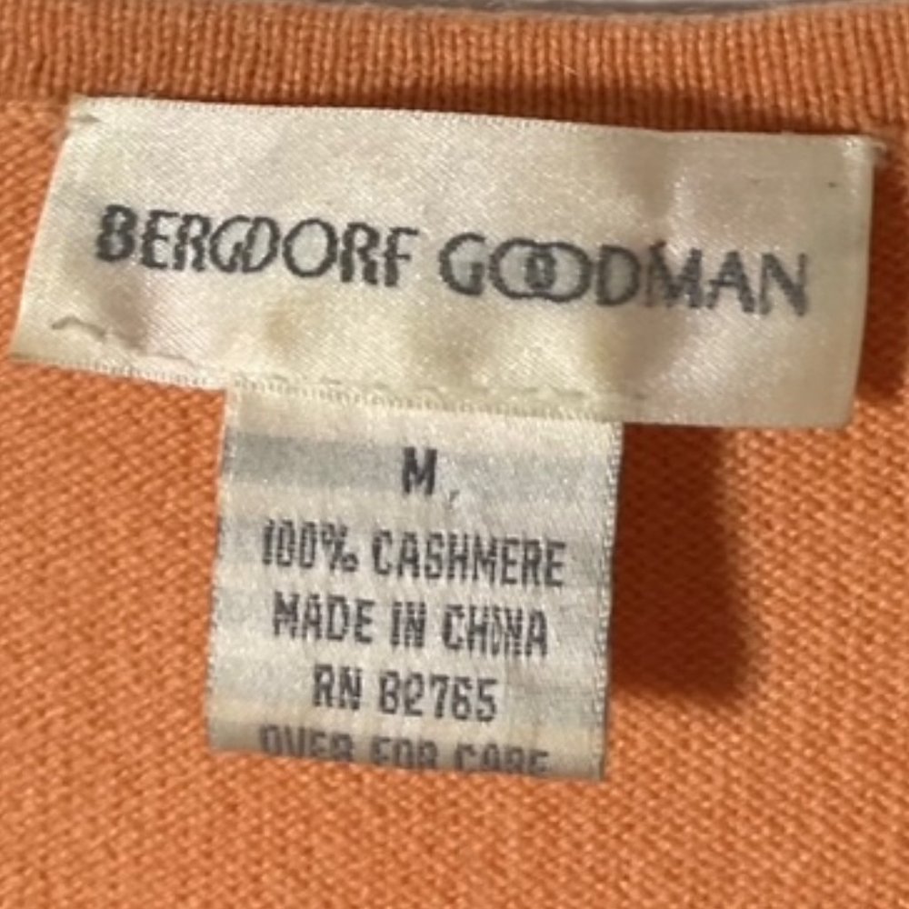 Bergdorf Goodman Cashmere High Neck Knit Sweater Tank Top Size Medium - Picture 4 of 4